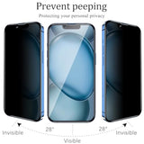 2 Pack Privacy Screen Protector For Iphone 14 Anti Spy Private Tempered Glass Film 6.1-Inch, 9H Hardness, Anti Scratch, Bubble Free, Case Friendly, Easy To Install