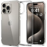 Spigen Ultra Hybrid Designed for iPhone 15 Pro Case (2023) [Anti-Yellowing], [Military-Grade Protection] - Crystal Clear