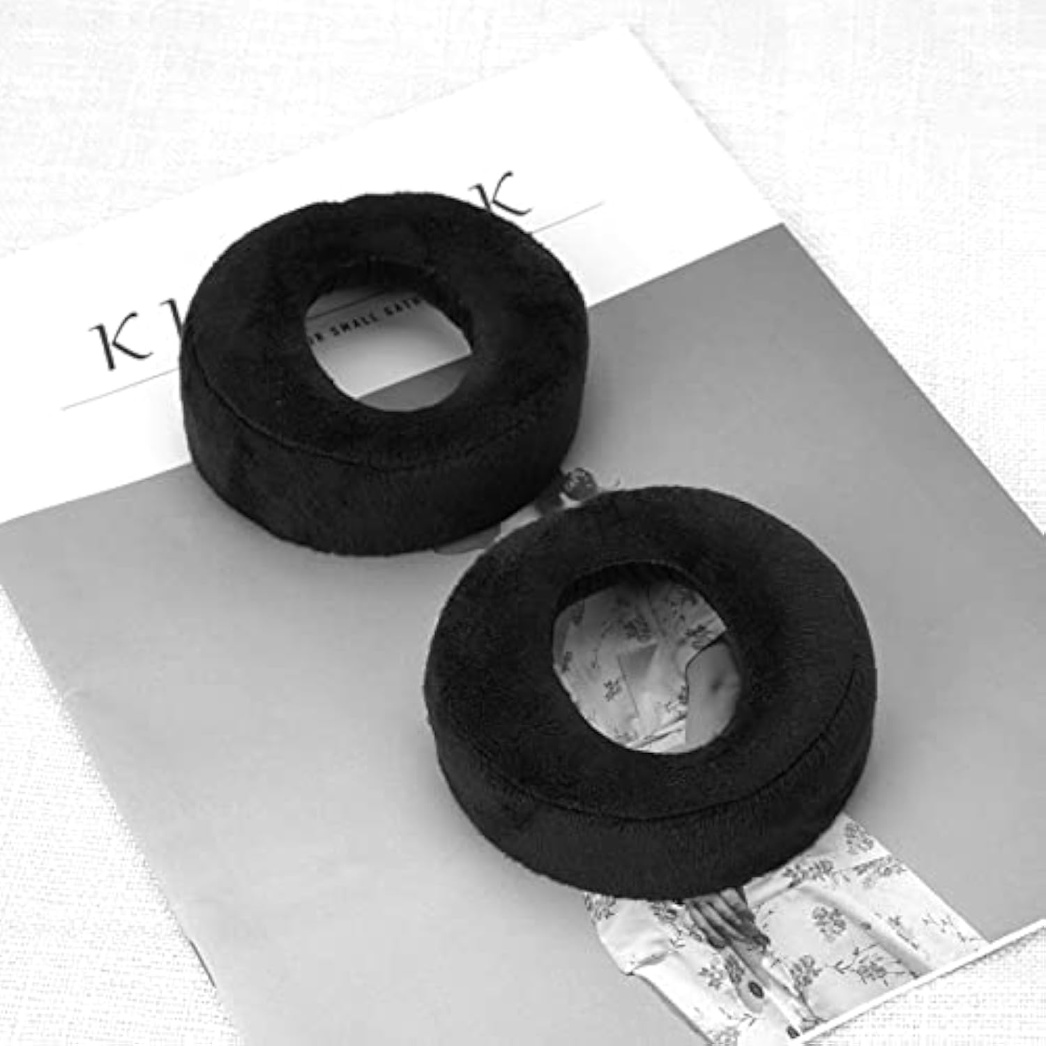 Replacement Ear Pads For Sony Ps5 Pulse 3D Headphones Ear Cushions, Headset Earpads (Velour/Black)