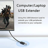 Right Left Angle Usb 3.0 Extension Cable,Superspeed 90 Degree Usb3.0 A Male To Female Super Fast 5Gbps Data Cord For Laptop Tv Usb Disk Mouse Hard Disk Camera -Black 3.3Ft/1M