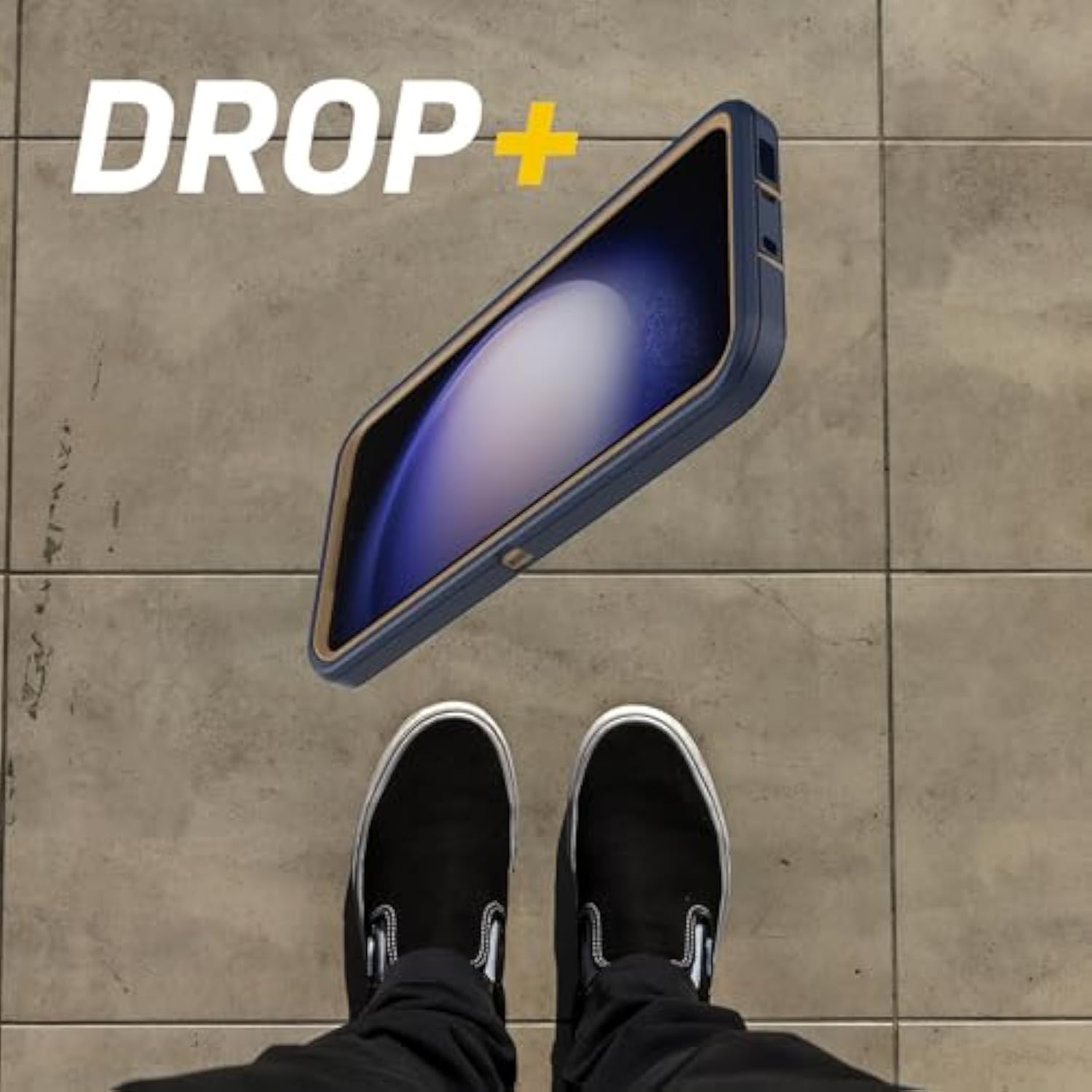 OtterBox Galaxy S23+ (Only) - Defender Series Case - Blue Suede Shoes - Rugged & Durable - with Port Protection - Case Only - Non-Retail Packaging