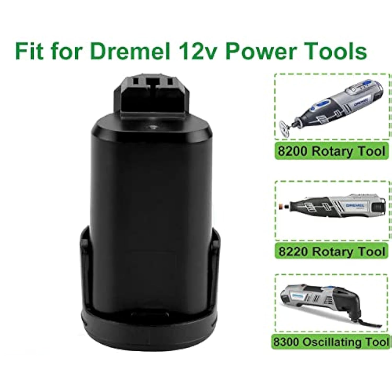 3.0Ah 12V Max Replacement Battery For Dremel B812-03 B812-02 8200 8220 8300 B812-01 Rotary Oscillating Cordless Tools For Dremel 12V Battery