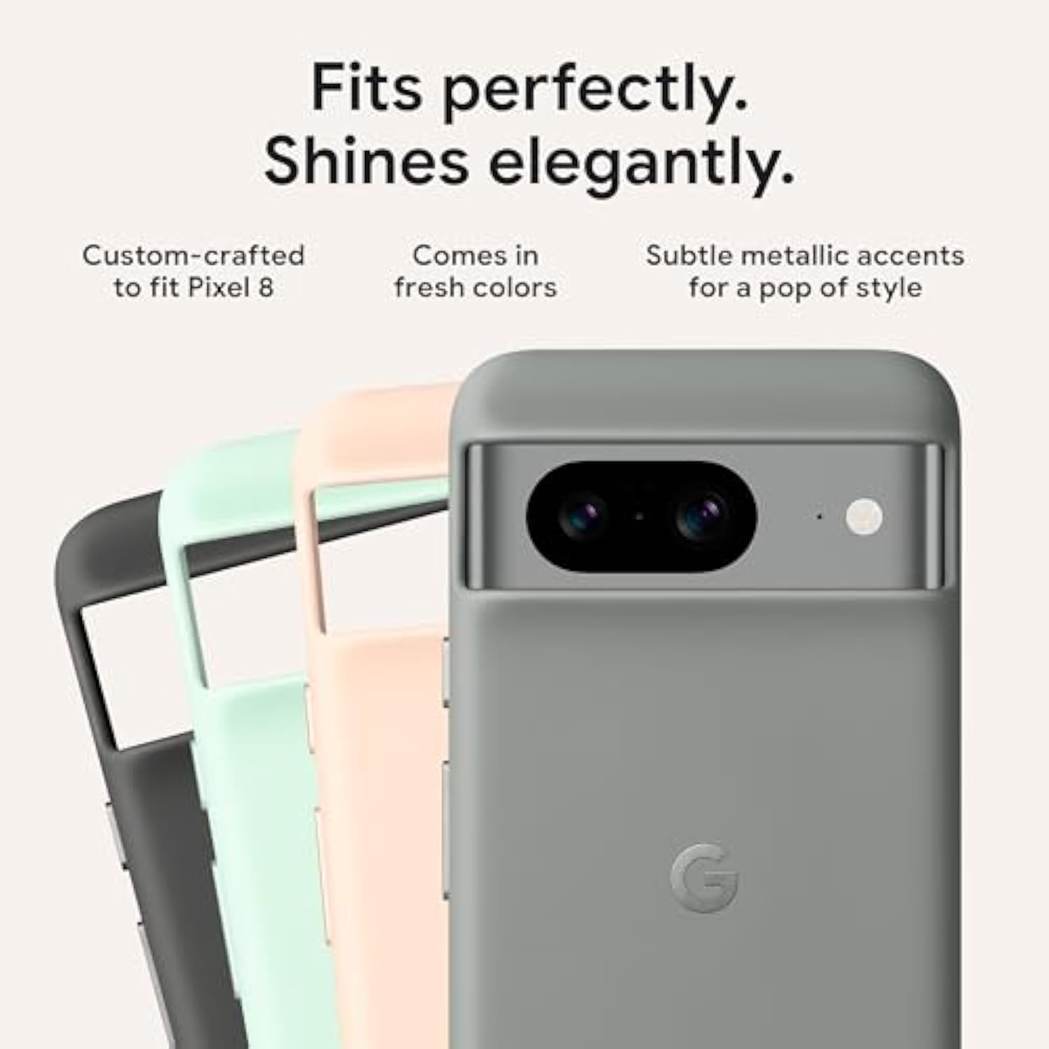 Google Pixel 8 Case - Durable Protection - Stain-Resistant Silicone - Android Phone Case - Charcoal