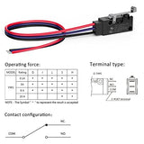 Hinge Roller Lever Waterproof Momentary Push Button Micro Limit Switch With Line 1No 1Nc Spdt Snap Action Mini Switches 3 Pins 1 Pc For Arduino, Appliance And Electronic Equipment
