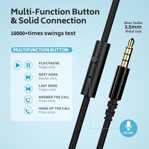 Headphones Wired 12-Pack Bulk for School Students Kids K-12 Classroom?Adjustable, Foldable, Over-Ear Headsets with Microphone HD Stereo Sound 3.5mm