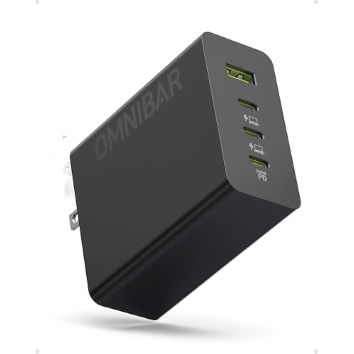 140W Usb C Charger, 4-Port Gan Foldable Fast Wall Charger,100W Laptop Fast Charger Adapter For Macbook Pro 16 14 Mac Air 15 13 Inch,Ipad Pro,Iphone 16/Pro,Dell Xps 13,Note 20/10+,Samsung,Pixel Etc