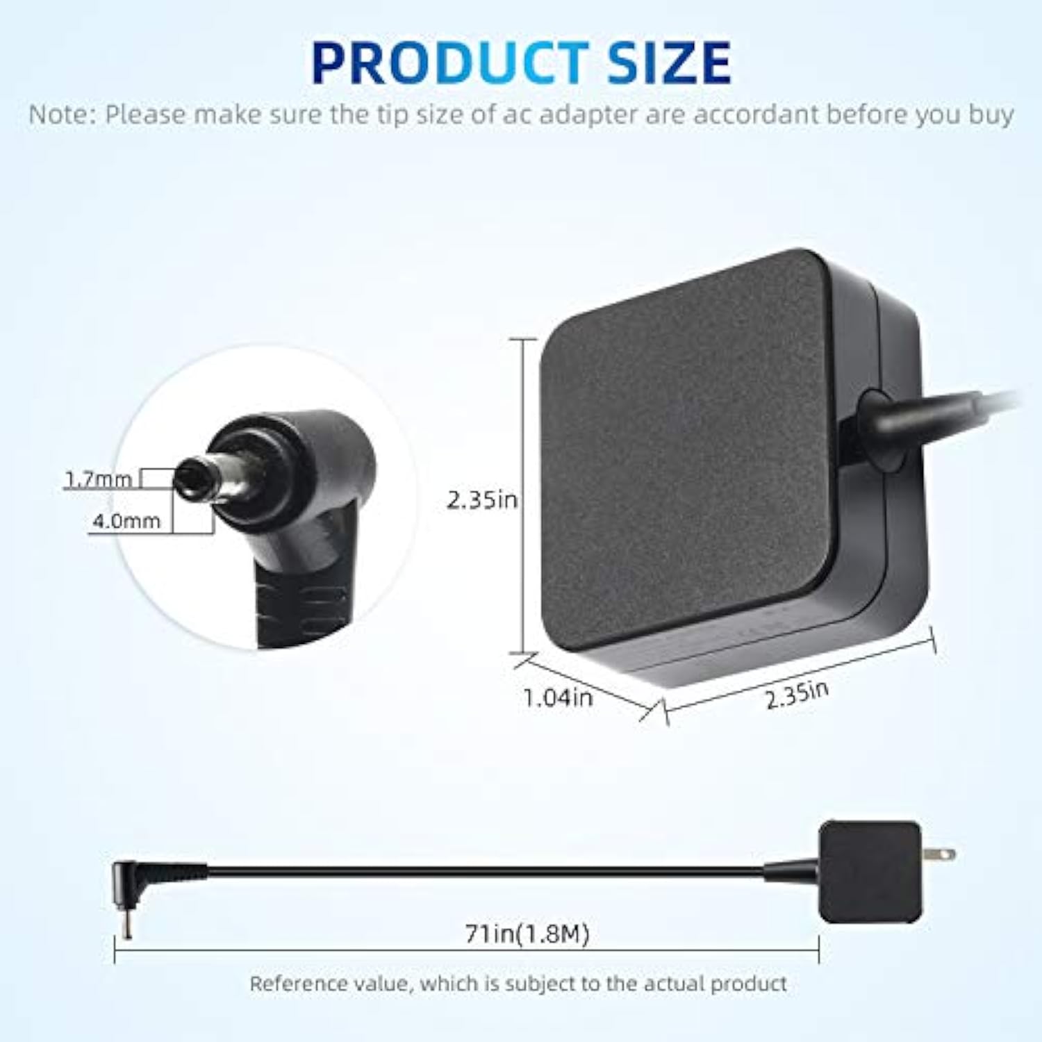 45W 20V 2.25A Ac Adl45Wcc Adapter Charger For Lenovo Ideapad 510-15Isk 510-15I
