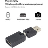 Swivel Usb Adapter, Rotatable Usb 2.0 Type A Male To Type A Female Extension C