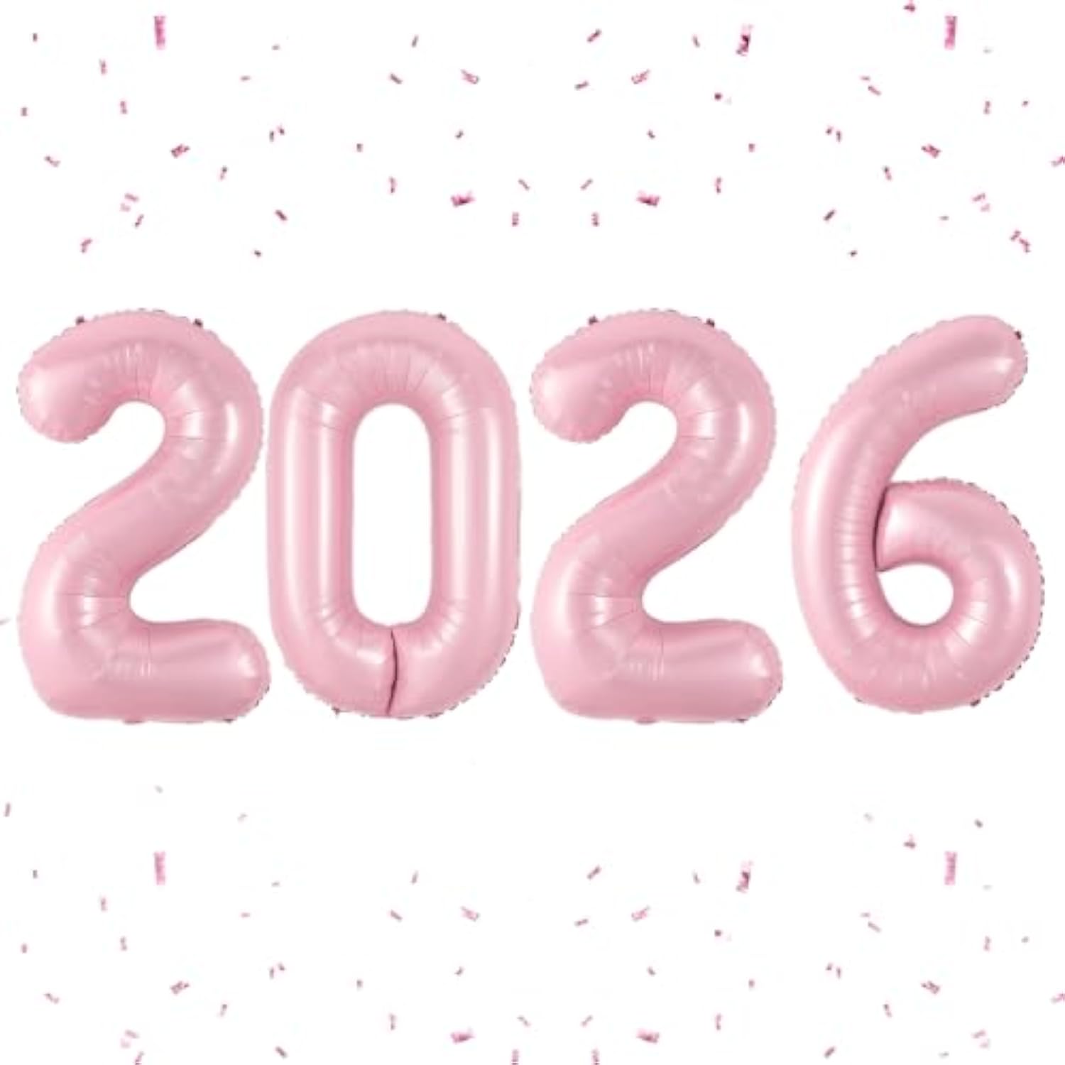 40in Pink 2026 Foil Balloons for New Year Christmas & Graduation Party
