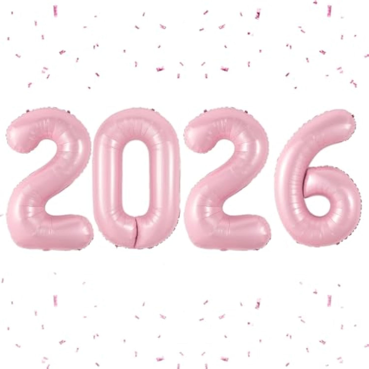 40in Pink 2026 Foil Balloons for New Year Christmas & Graduation Party