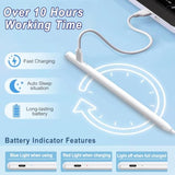 Stylus Pen For Ipad Apple: Fast Charge For Ipad Pencil Apple Pen With Palm Rejection Tilt Sensitivity - Pen For Ipad 10/9/8/7/6, Ipad Pro 12.9"/11"/13" M4, Ipad Mini 6/5, Ipad Air 5/4/3/11"-13" M2