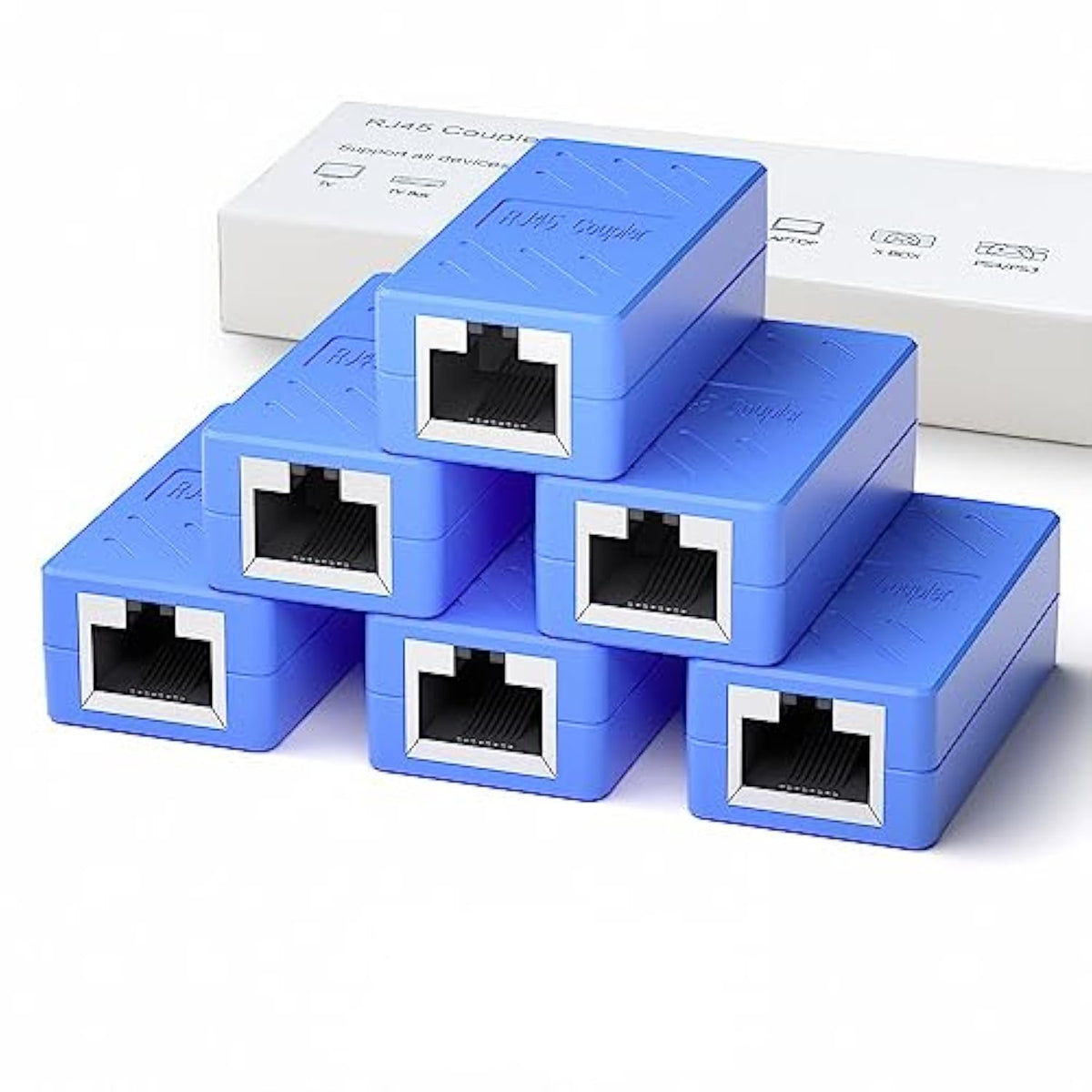 Rj45 Coupler, Play And Plag Ethernet Cable Extender Adapter In-Line Coupler Fo