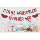 Watermelon Baby Shower Banner 1st Birthday Summer Fruit Party Decorations
