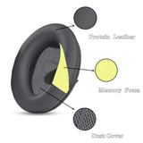 Ear Pads Cushions + Headband Replacement Earpads Compatible With Bose Quietcomfort 45 Qc45 35 Qc35, Qc35 Ii Over-Ear Headphones Easy Diy Installation,Protein Leather Parts (Dark Gray Kit)