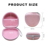 Kids Headphones Case Compatible With Iclever Bth12 / Bth20/ Bth26/Hs19, Joyspark, Candy Bila, Earfun, Midola, Imyb Foldable Kids Headphones, Pink Travel Storage Bag