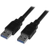 StarTech.com 3m 10 ft USB 3.0 Cable - A to A - M/M - Long USB 3.0 Cable - USB 3.1 Gen 1 (5 Gbps) (USB3SAA3MBK)