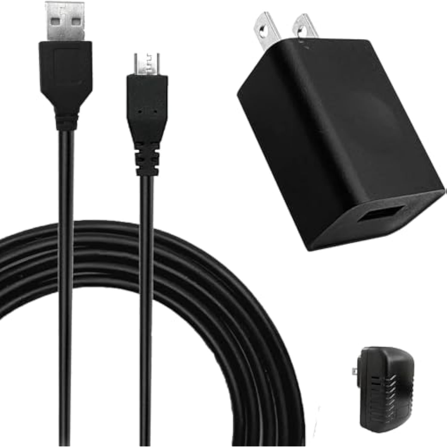 5V1A Power Adapter, Usb-A To Micro Usb Cable & Wall Charger Compatible Aquarium Led Lights, Android (Product Type May Vary)