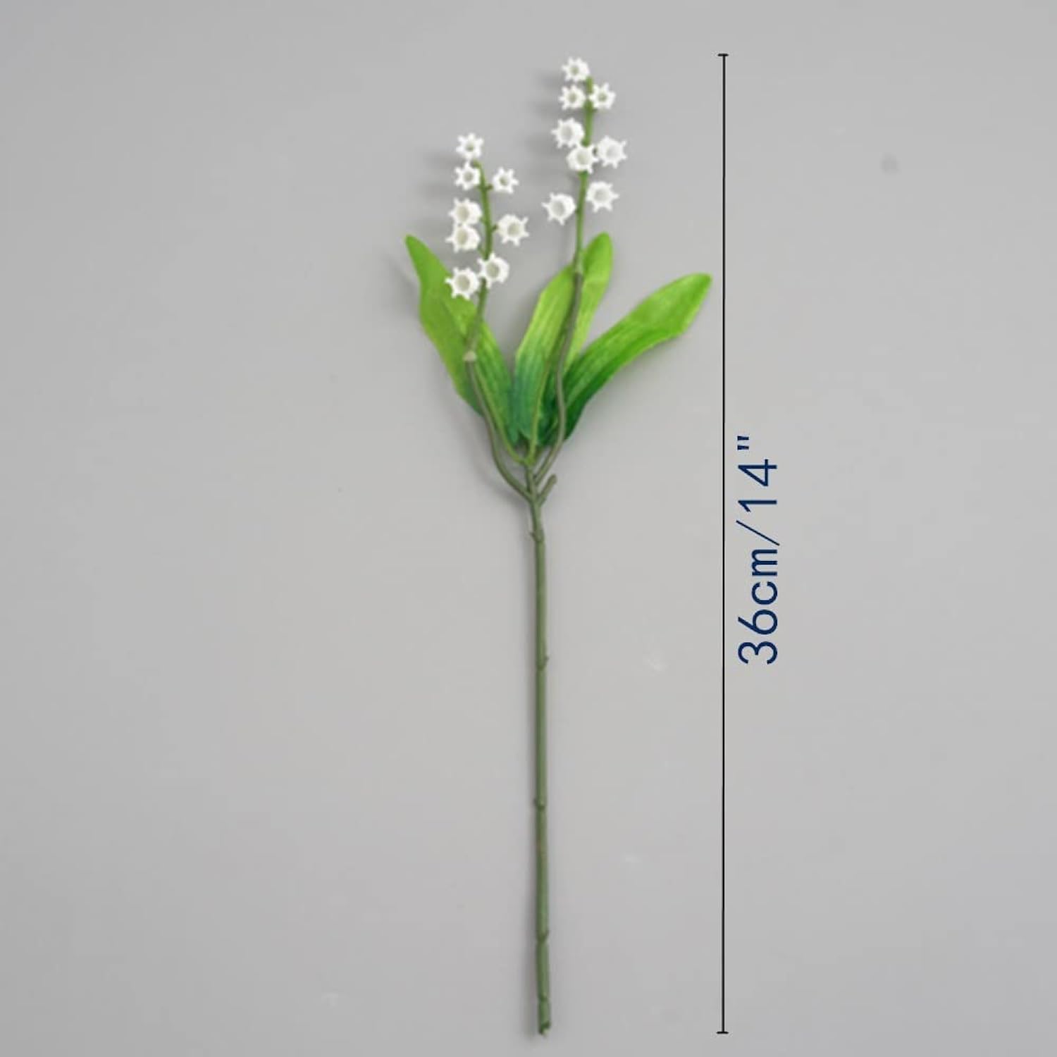 18 Bundles Artificial Flowers, Lily Of The Valley Plastic Flower ?Outdoor Bridal Wedding Bouquet For Home Garden Party Wedding Decoration (White)