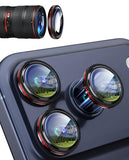 Camera Lens Protector for iPhone 17 Pro / 17 Pro Max Bling, Individual Metal Aperture Ring with 9H Hardness, Scratch-Proof Camera Screen Protector,