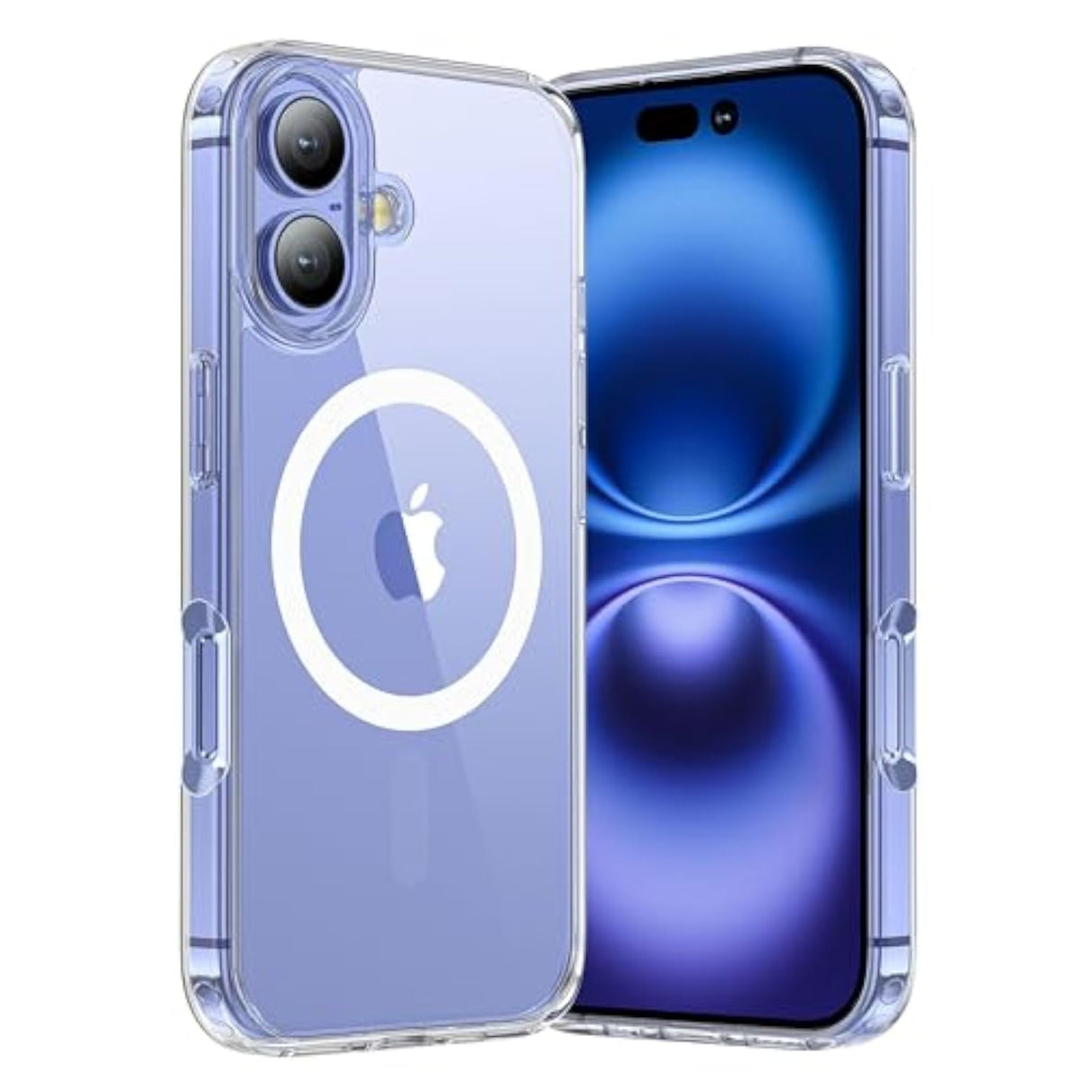 iPhone 16 Clear Case Magnetic Anti-Yellowing Shockproof Slim 6.1 Inch