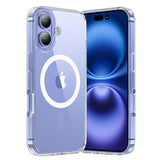 iPhone 16 Clear Case Magnetic Anti-Yellowing Shockproof Slim 6.1 Inch