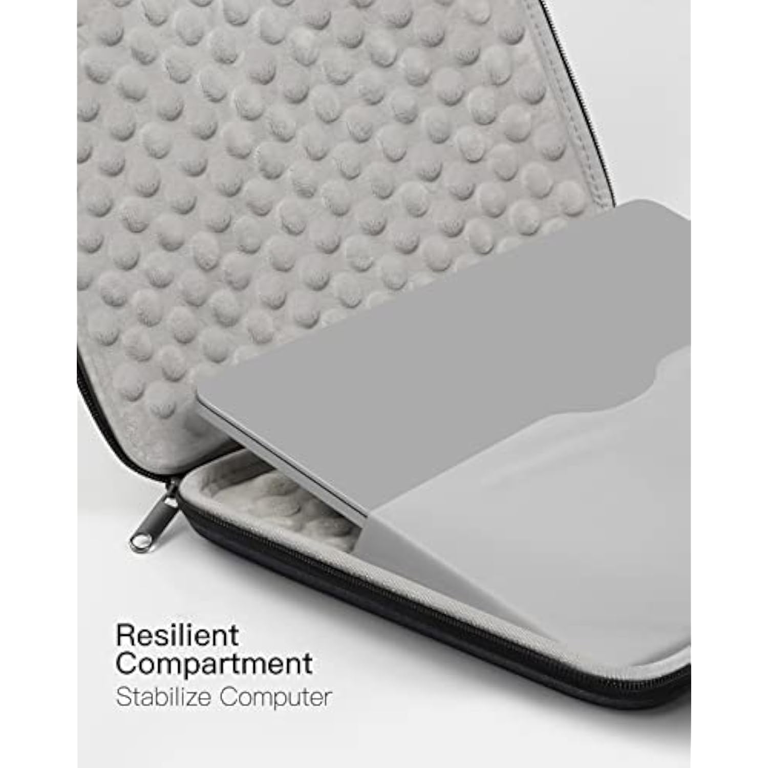 Inateck Shockproof EVA Protection Laptop Sleeve Case Compatible with 13-inch MacBook iPad Air Pro M4 M3 M2 M1 2025-2016, with Accessory Bag