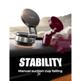 Portable Vacuum Magnetic Phone Holder Stand, Electric Vacuum Suction Phone Holder For Magsafe, Suction Cup Phone Mount Foldable For Iphone 16E/16/15/14/13/12 Pro/Pro Max