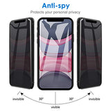 Privacy Screen Protector for iPhone 11 and iPhone XR 6.1-Inch, Anti Spy Tempered Glass Film, 2-Pack