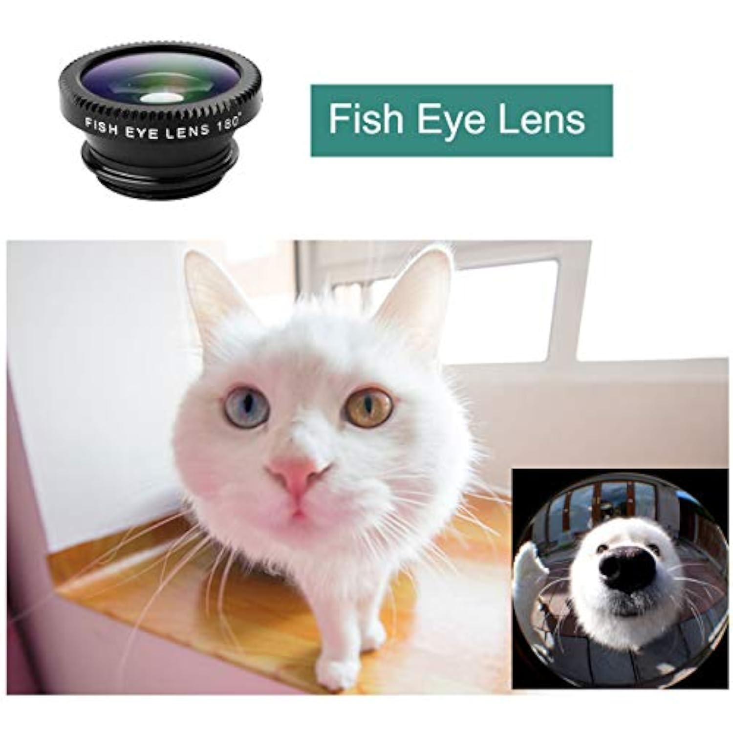 3-in-1 Clip-On Phone Lens Fish Eye Wide Angle Macro HD Camera Kit