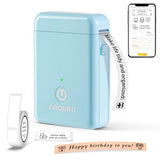 Label Maker Machine With Tape, X1 Portable Bluetooth Label Printer For Home Office Organization, Support Pre-Cut & Continuous Labels, Inkless Thermal Small Labeler For School Kitchen, Blue
