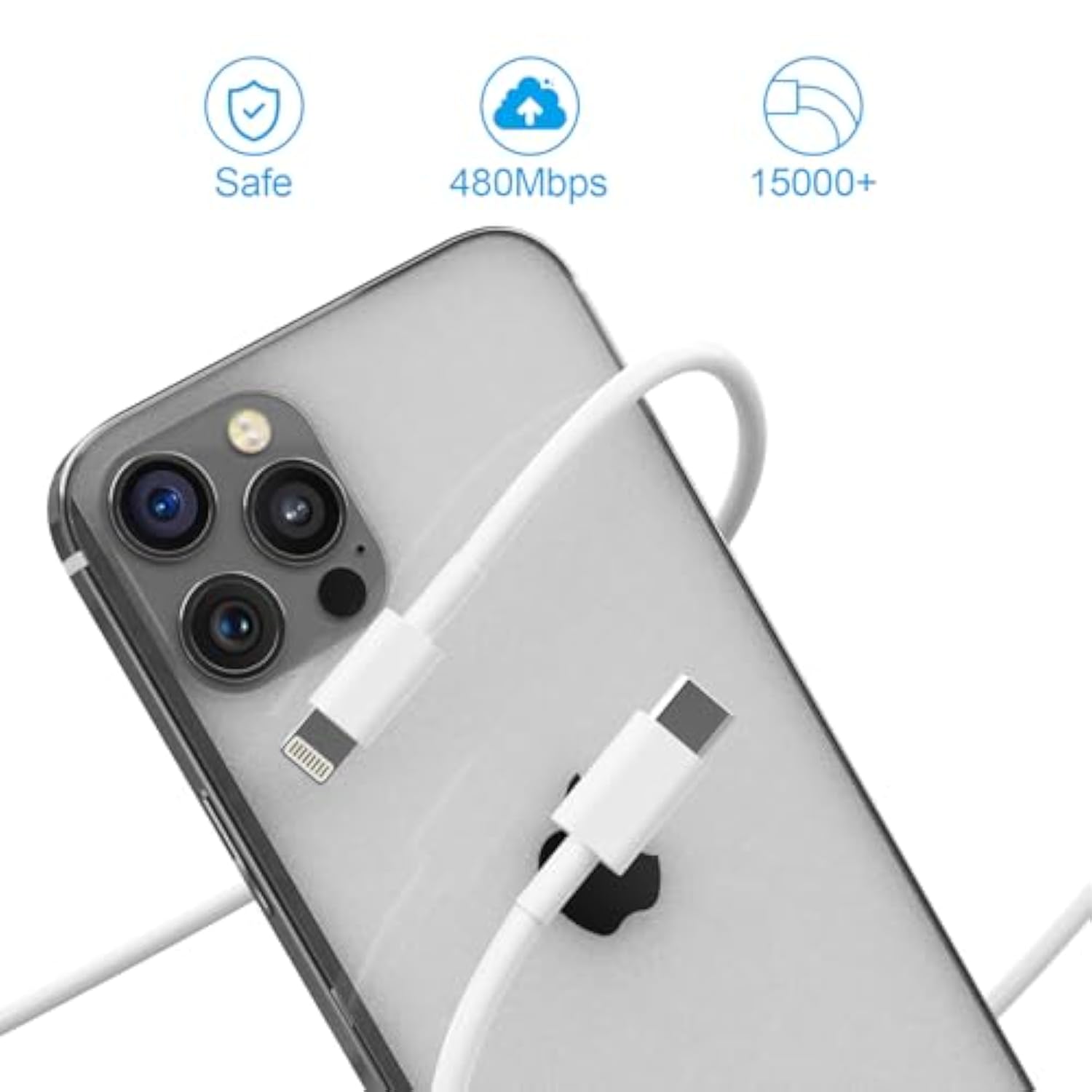 20W Dual Port Fast Charger Block 2-Pack With 6Ft & 10Ft Mfi-Certified Cables, Pd/Qc3.0 Quick Charge Adapter For Iphone 14/13/12/11 Pro Max/Xs/Xr/X, Ipad, Airpods Pro - Overheat & Surge Protection