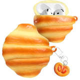 Boaretiu For Airpods 4Th Case - Cute Kawaii Croissant With Keychain For Airpods 4Th Generation Case (2024) Funny 3D Soft Silicone Fun Cool For Girls Women Teens For Air Pods 4 Cover