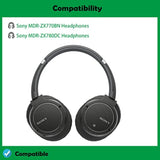 Supreme Comfort Headphone Replacement Ear Pads Cushions Headset Earpads Compatible With Sony Mdr-Zx770Bn Zx780Dc Headphones