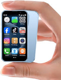 Mini Phone 3.0" Unlocked Mini Smartphone for Kids World's Smallest Cell Phone Quad Core Dual Sim Card Face ID Android Compact Small Mobile Phones for