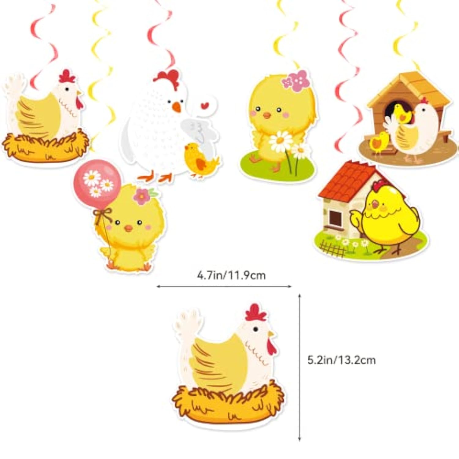 Chicken Party Decorations Chicken Farm Birthday Party Supplies Include