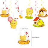 Chicken Party Decorations Chicken Farm Birthday Party Supplies Include