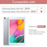 Case For Samsung Galaxy Tab A 8.0 2019 (Sm-T290/T295), [Built In Screen Protec