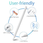 Stylus Pen For Ipad 10Th&9Th Generation - 2X Fast Charge Ipad Pencil Compatible With Apple Pencil 2018-2024 Apple Ipad Pro 11"/12.9"/M4, Ipad Air 3/4/5/M2, Ipad 6-10, Ipad Mini 5/6 (White)