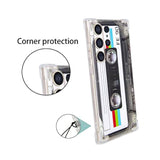 Case For Galaxy S23 Ultra With Reinforced Corners Tpu Soft Bumper Retro Cassette Tape Case Compatible With Samsung Galaxy S23Ultra