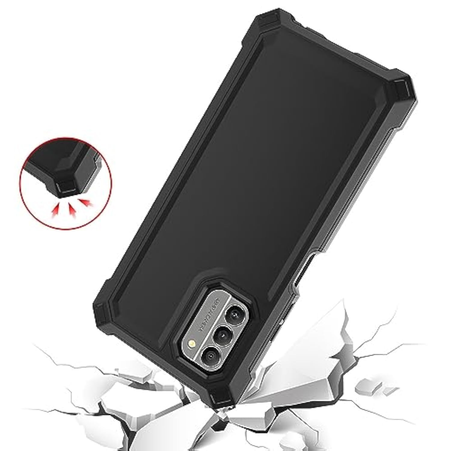 Nokia C300 G100 Full Body Case with Screen Protector Frosted Shockproof Cover