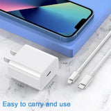 Iphone Charger?Mfi Certified? Fast Charger [3-Pack] 20W With 6.6Ft Cable, Compatible With Iphone 14/13/12/11/X/Xs/Xr/8/7/6,Ipad(1-9), Mini(1-5), Air(1/2/3),Ipad Pro(Before 2018), Airpods(1/2/3/Pro1)