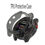 Watch Screen Protector (3+1Pack) Compatible For Garmin Epix Gen 2, Tempered Glass Film Anti-Scratch High Definition Full Coverage And Soft Tpu Protective Case, D39Mm