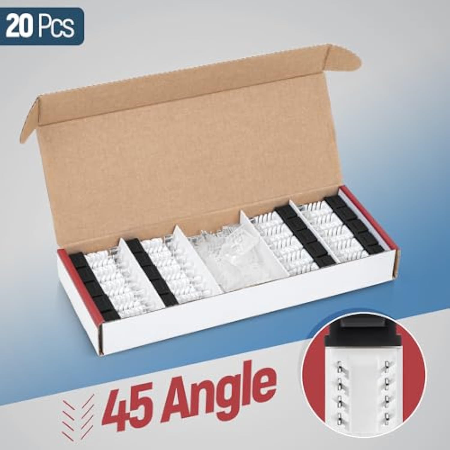 45° Angled Cat6 Keystone Jack In Pink - Slim Profile Rj45 Ethernet Connector -