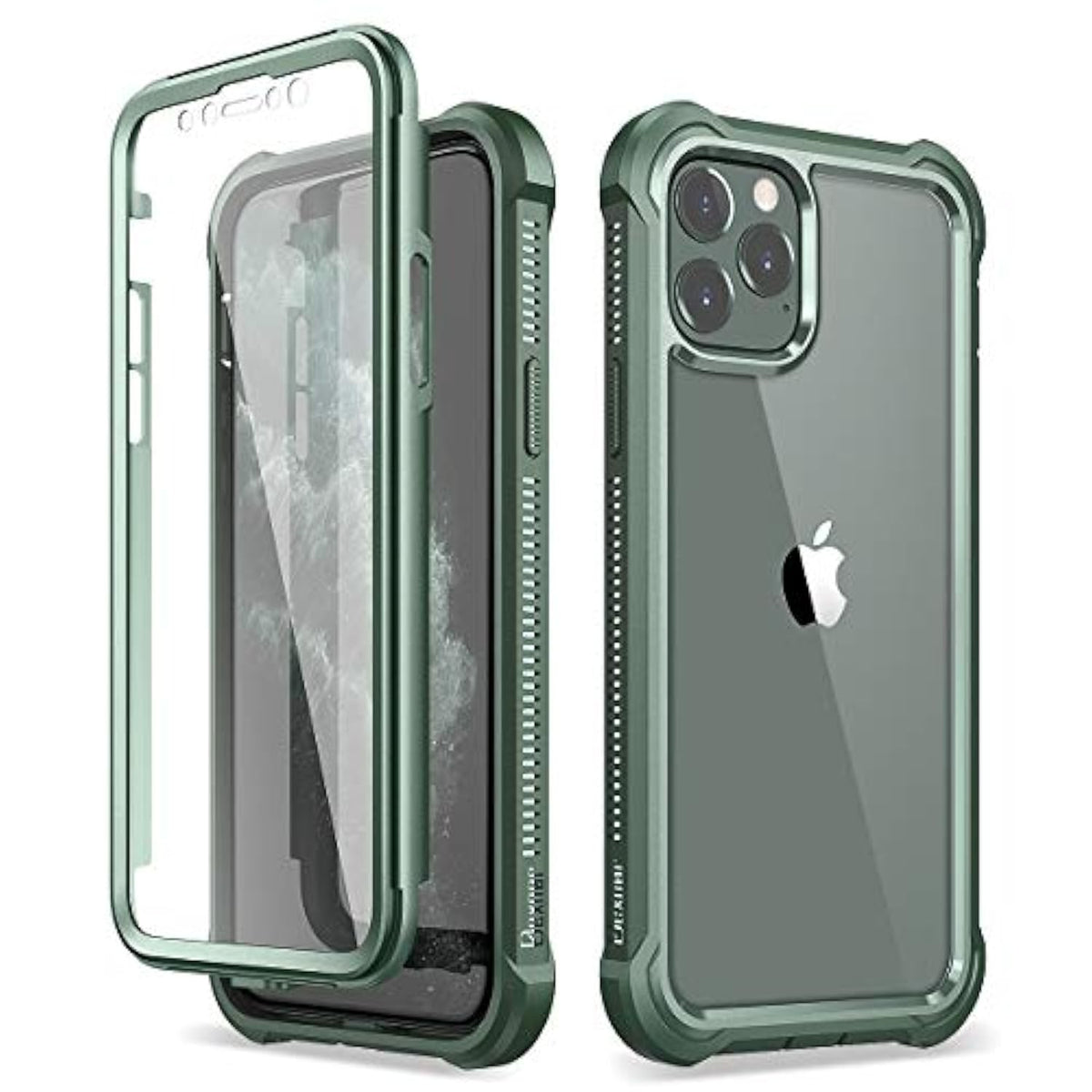 Iphone 11 Pro Case With Screen Protector Clear Rugged Full Body Protective Shockproof Hard Back Defender Dual Layer Heavy Duty Bumper Cover Case For Iphone 11 Pro 5.8" - Green