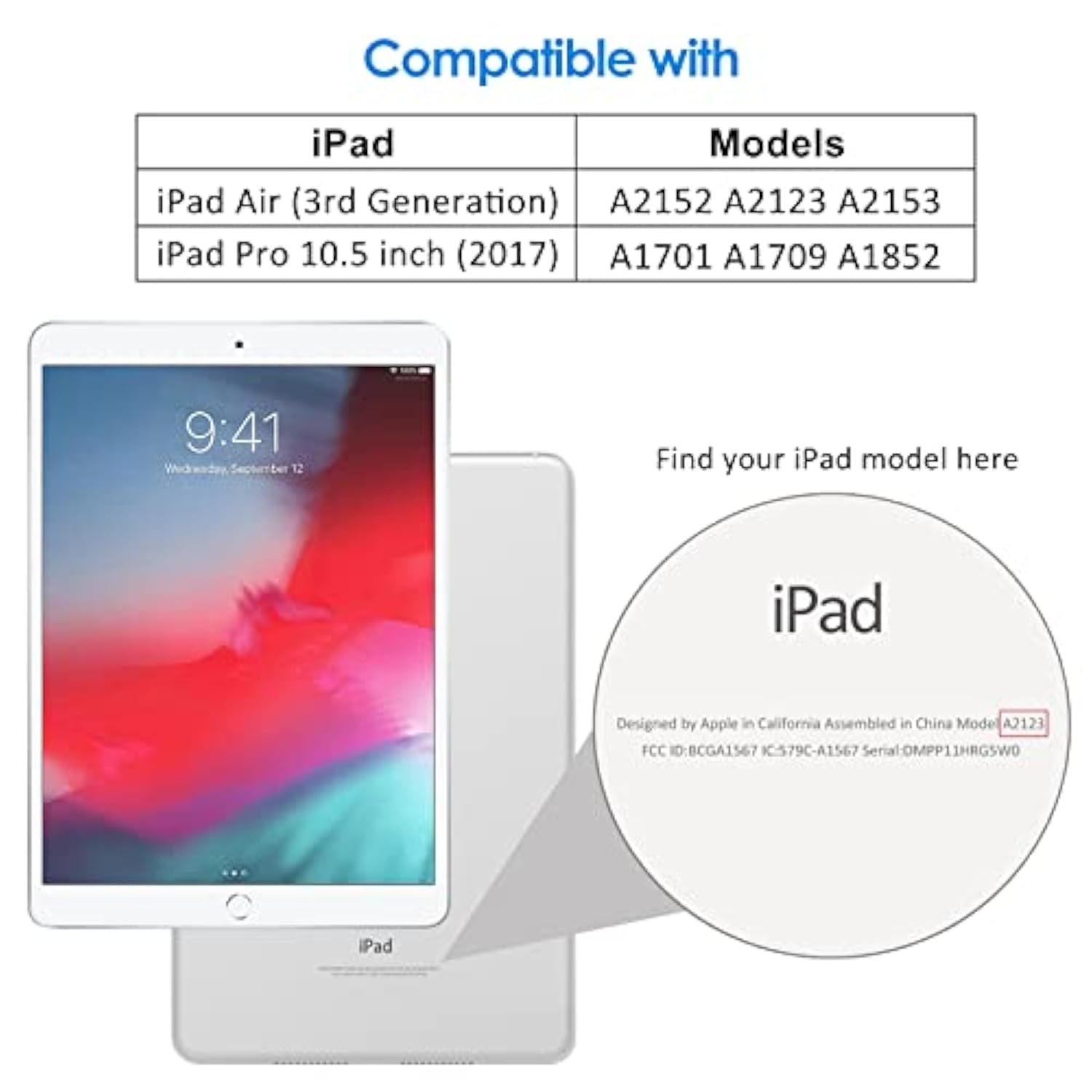 JETech Screen Protector for iPad Pro 10.5-Inch and iPad Air 3 (10.5 Inch 2019 Model), 9H Tempered Glass Film, HD Clear, 1-Pack