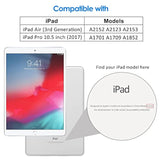 JETech Screen Protector for iPad Pro 10.5-Inch and iPad Air 3 (10.5 Inch 2019 Model), 9H Tempered Glass Film, HD Clear, 1-Pack