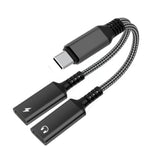 Usb C Splitter, 2-In-1 Usb C Headphone Adapter Audio Dongle Cable With Pd 60W Charging Port Compatible With Pixel 2 3 4,Galaxy S23 S22 S21 S20, Iphone 16/15 More (1 Pack)