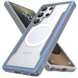 Shield Magnetic Case For Samsung Galaxy S25 Ultra–Compatible With Magsafe, [13Ft Mil-Grade Drop Protection], Durable Anodized Shockproof Aluminum Frame Slim Samsung S25 Ultra Case, Iridescent