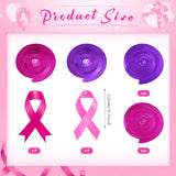 48 Pcs Breast Cancer Awareness Pink Ribbon Hanging Swirls