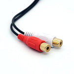 3.5Mm Female To Dual Rca Phono Stereo Splitter Cable 3.5 Jack Socket To 2Rca Audio Adapter Extender Cord 8Inch/20Cm (2Rca Female)